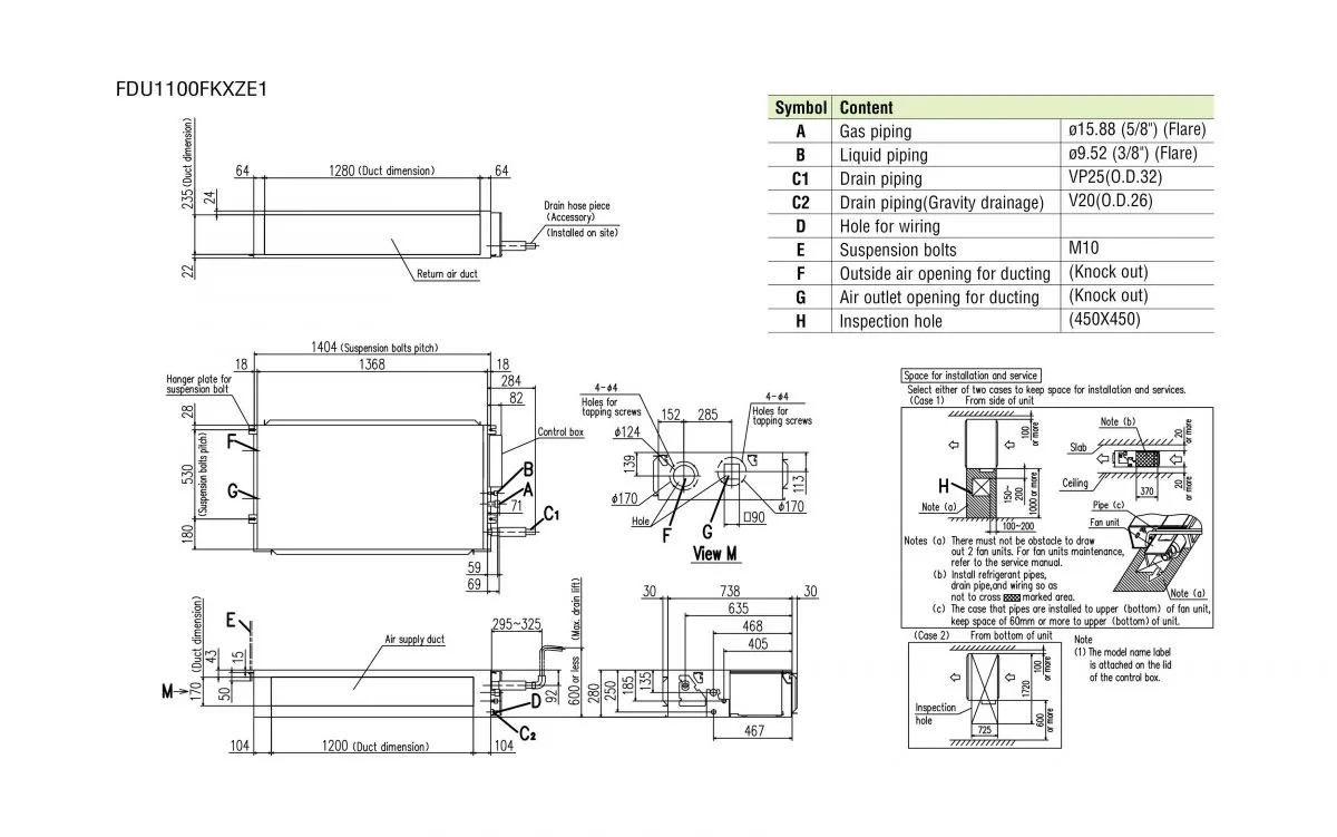 Schema tehnică FDU1100FKXZE1