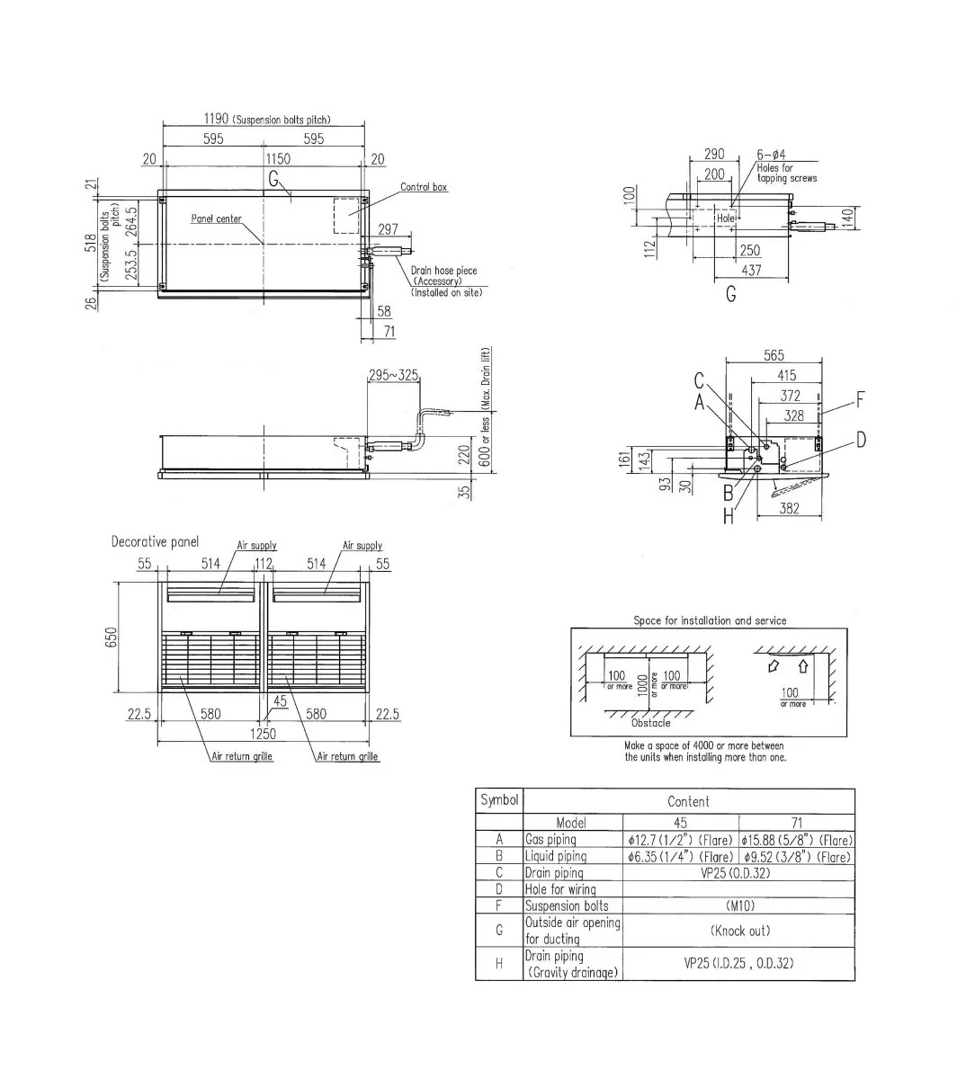 Schema tehnică FDTS45KXE6F