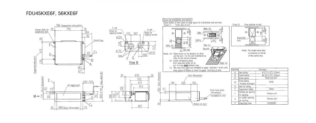Schema tehnică FDU56KXE6F