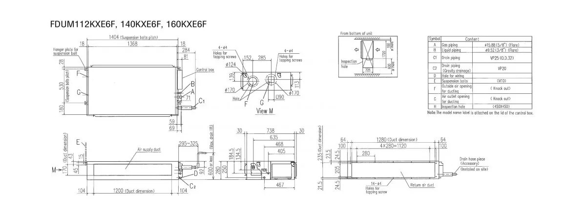 Schema tehnică FDUM112KXE6F