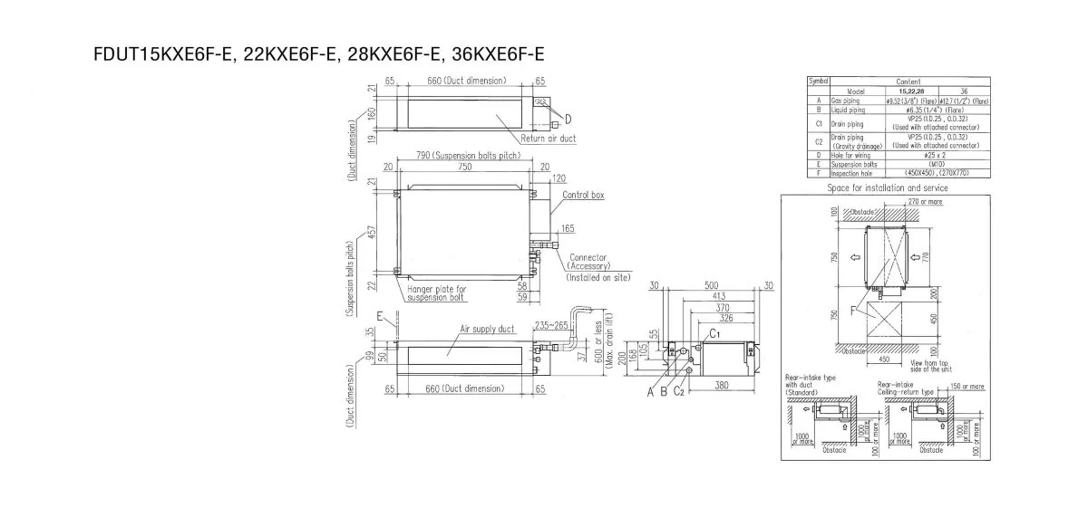 Schema tehnică FDUT36KXE6F-E