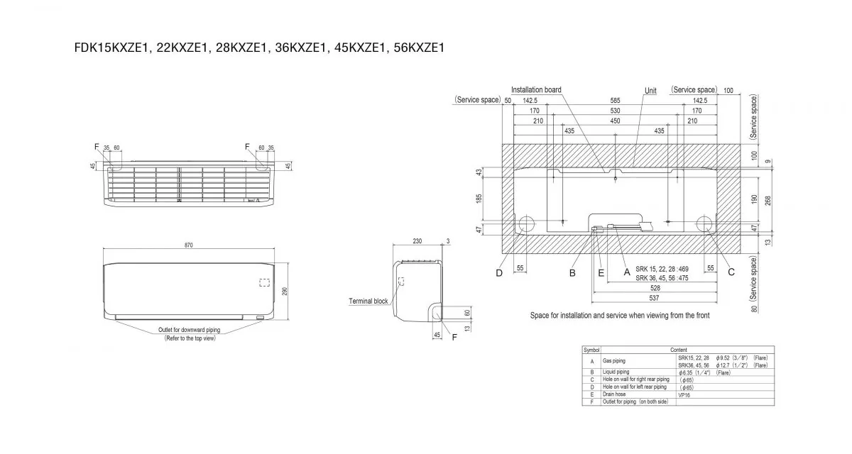 Schema tehnică FDK56KXZE1