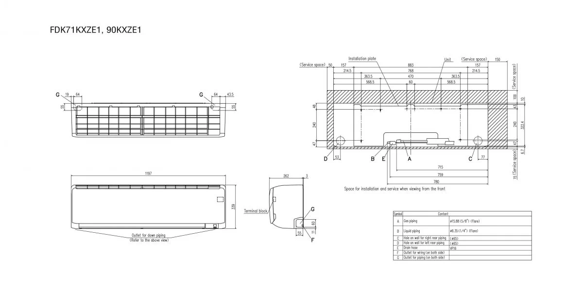 Schema tehnică FDK71KXZE1