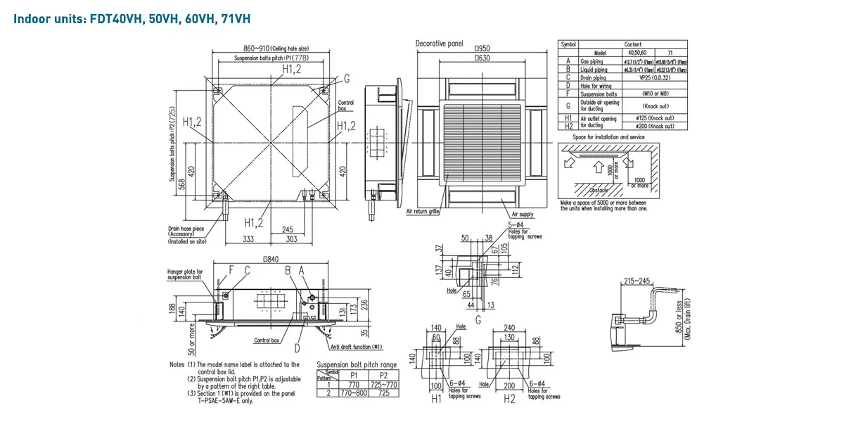 Schema tehnică FDT71VNPWVH