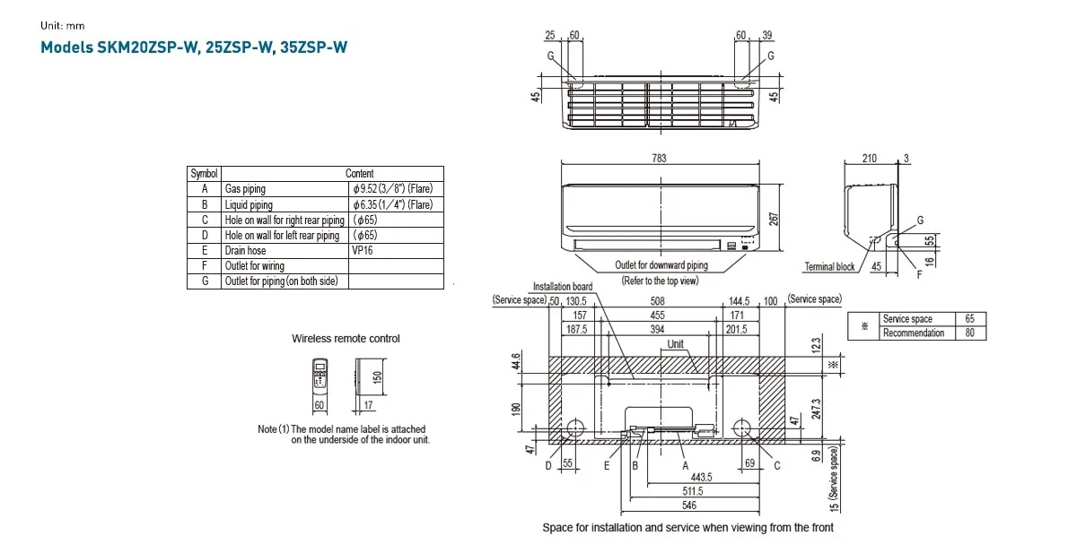 Schema tehnică SKM35ZSP-W