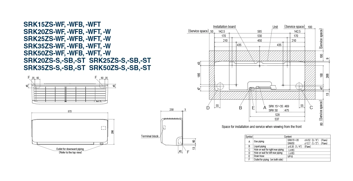 Schema tehnică SRK15ZS-WF
