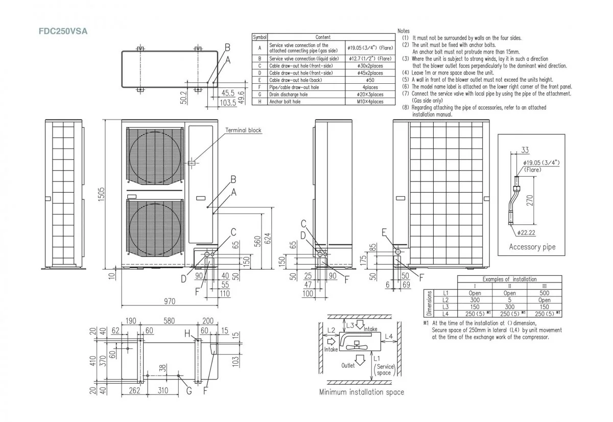 Schema tehnică FDT250VSADVH