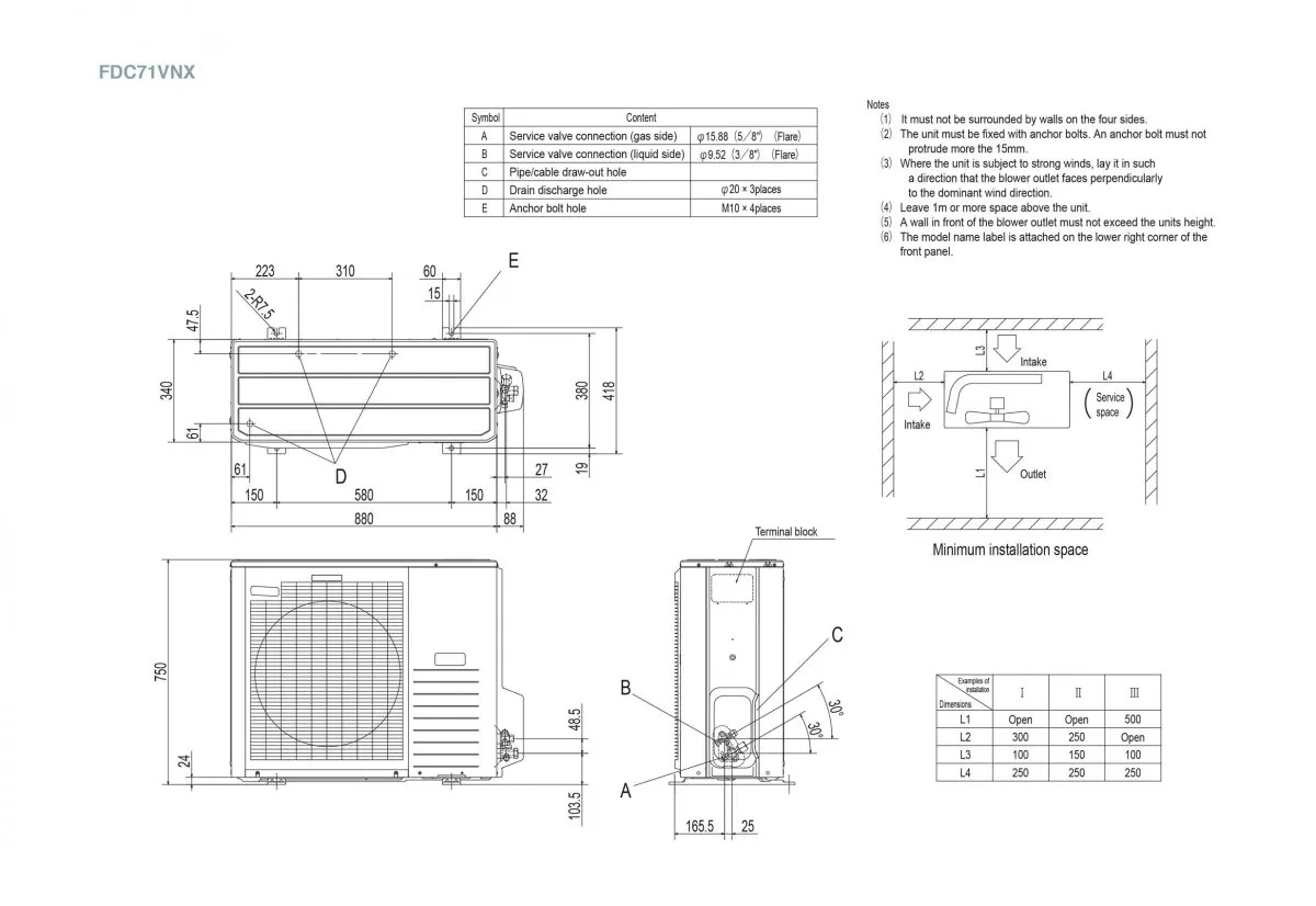 Schema tehnică FDT71VNXPVH