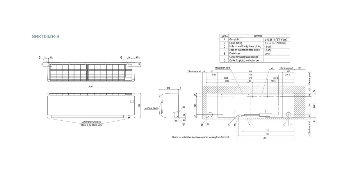 Schema tehnică SRK200VSAPZR