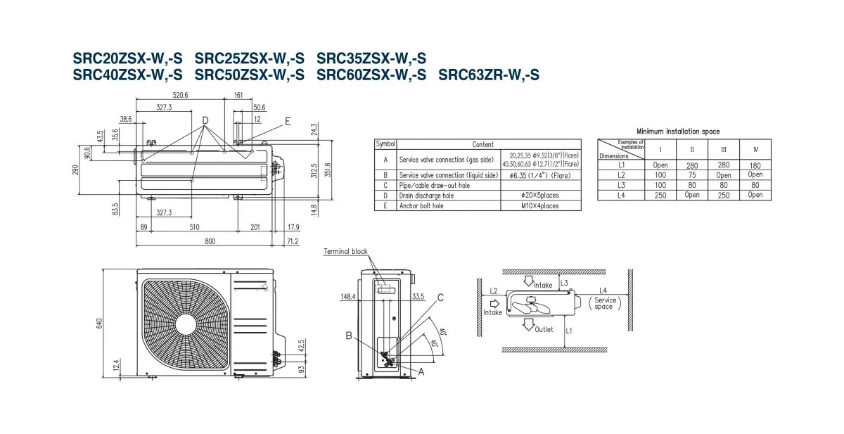Schema tehnică SRK35ZSX-WFB / SRC35ZSX-W