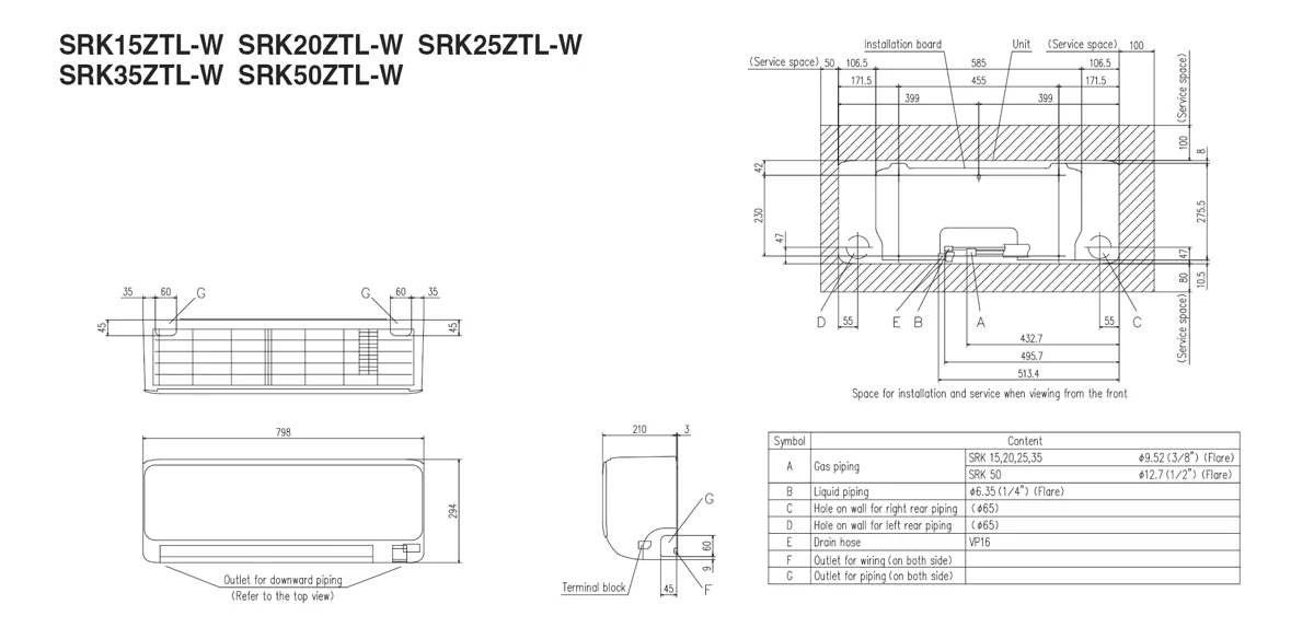 Schema tehnică SRK35ZTL-W / SRC35ZTL-W